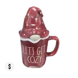 NWT Rae Dunn 'Let's Get Cozy' Mug with Hat Lid
